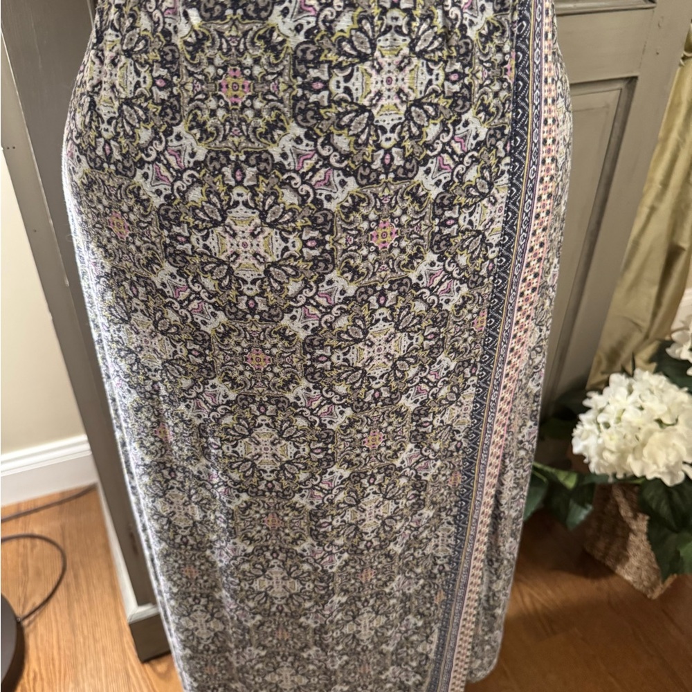 J. Jill Bohemian print faux wrap skirt - Picture 2 of 8